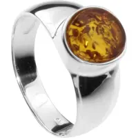 Ostsee-Schmuck Fingerring "- Aletta - Silber 925/000 - Bernstein" Gr. 54, silber (silber 925, silberfarben, weiß), Fingerringe, Damen, 54, Fingerring