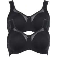Anita Entlastungs-BH "Entlastungs BH Clara", Damen, Gr. 80, Cup G, schwarz (schwarz schwarz), Stoff, Obermaterial: 80% Polyamid PA. 20% Elasthan EL., BHs Entlastungs-BH
