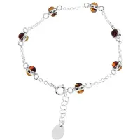 Ostsee-Schmuck Armband "Armband Adelina klein Armband Adelina klein", silber (weiß, neutral), Armbänder, Damen, 17,5 bis 19,5cm, Silber 925 (Sterlingsilber), Armband