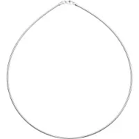 Ostsee-Schmuck Halsreif "Halsreif Omega 1,4 mm Halsreif Omega 1,4 mm" Gr. 42, silber (weiß, neutral), Halsketten, Damen, 42cm, Silber 925 (Sterlingsilber), L: 42, Halsreif