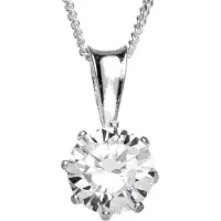 Ostsee-Schmuck Kette mit Anhänger "Kette mit Anhänger Folina 9 mm" Gr. 40, silber (weiß, neutral), Halsketten, Damen, 40cm, Silber 925 (Sterlingsilber), L: 40, Kette mit Anhänger