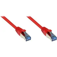 GOOD CONNECTIONS Patchkabel Cat.6A S/FTP, PiMF, halogenfrei, rot, 3m