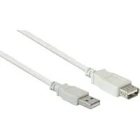 Varia USB 2.0 Verlängerungskabel A Stecker auf A Buchse, grau, 0,6m