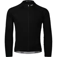 POC Langarm Fahrradtrikot für den Winter - THERMAL LITE - Schwarz XL