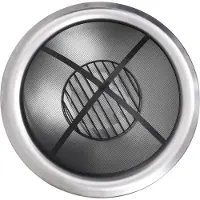 vidaXL Garten-Feuerschale mit Grill Edelstahl 76 cm
