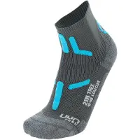 UYN Wandersocken UYN Trekking 2In Low Cut Damen Anthracite Turquoise-Schuhgröße 41 - 42