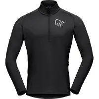 Norrøna - Fjørå Equaliser Long Sleeve Zip Top - Radtrikot Gr S schwarz