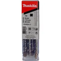 Makita HM Bohrer V-PLUS, Ø 8,0mm - Länge 110mm - SDS-PLUS - 10 Stück - B-46539-10