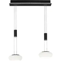 Q-SMART-HOME Paul Neuhaus Q-ETIENNE LED-Hängelampe 2fl, schwarz