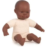 Miniland Weiche Afrikanische Babypuppe 32 Cm