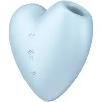 Satisfyer Cutie Heart Klitoris-Stimulator Blue 7.5 cm