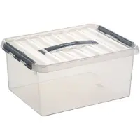 Sunware H6162602 Q-line Aufbewahrungsbox 15,0 l transparent 40,0 x 30,0 x 18,0 cm