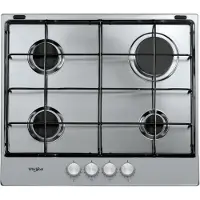 Whirlpool TGML 650 IX, Edelstahl, Integriert, 58 cm, Gaskochfeld, Edelstahl, 4 Zone(n)