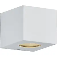 Reality Eckige LED-Außenwandleuchte Cordoba, weiß