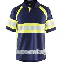 Blakläder High Vis Polo Shirt 3338 1051 in div. Farben, Farbe:marineblau/gelb, Größe:S