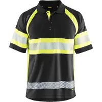 Blakläder High Vis Polo Shirt 3338 1051 in div. Farben, Farbe:schwarz/gelb, Größe:M