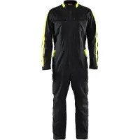 Blakläder Industrie Overall Stretch 6144 1832 in div. Farben, Farbe:Schwarz/High Vis Gelb, Größe:C50