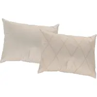Adam Audio Dekokissen ADAM "Casket Valdelana", beige (naturweiß, gemustert), B:60cm L:40cm, Baumwolle, Dekokissen_Sitzkissen_Kissenhüllen, Dekokissen, mit Rautenmuster, Wendekissenhülle ohne Füllung, 1 Stück