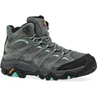 Merrell Wanderschuh "MOAB 3 MID GORE-TEX", Damen, Gr. 42, atmungsaktiv, grau (sedona sage), Leder, Textil, Schuhe Wanderschuh, wasserdicht dank Gore-Tex Membrane