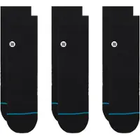 Stance Unisex Quartersocken 3er Pack - Icon Quarter, Logo, Basic