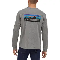 Patagonia - L/S P-6 Logo Responsibili-Tee - Longsleeve Gr S grau