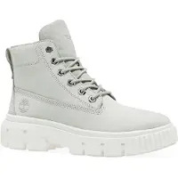 Timberland Schnürboots "GREYFIELD MID LACE UP BOOT", Damen, Gr. 41,5, grau (hellgrau), Leder, Schuhe Schnürboots, Winterstiefel, Schnürstiefel, Winterschuhe