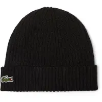 Lacoste Knitted Mütze Wool Schwarz