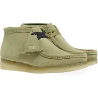 Clarks für Herren. 26155520 Wallabee Beige Lederstiefeletten (41), 1 bis 3 cm, Wildleder, Schnürsenkel, Lässig