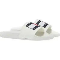 Tommy Hilfiger JEANS Pantoffel Meer oder Pool Pantoffel mit Logo Artikel EN0EN01889 Tommy Jeans Flag Pool Pantoffel, EUR 38 - UK 5 - USA 7,5 - CM 24, Gomma 100%