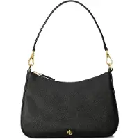 Ralph Lauren für Damen. 431883768008 Danni mittelgroße Ledertasche mit schwarzer Querzeichnung (OSFA), Lässig