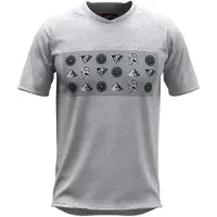 Leatt MTB All Mountain 2.0 Symbol Kurzarm Fahrrad Jersey Farbe: Hellgrau, Grösse: XL