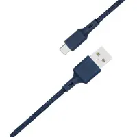 BigBen Interactive JGCBLCOTMIC2MBL, 2 m, USB A, Micro-USB B, Blau