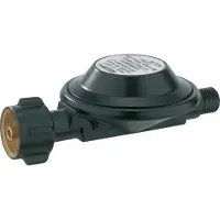 GOK Niederdruckregler für Gasgrill schwarz KLF x 1/4 50 mbar Basic 91 115 10