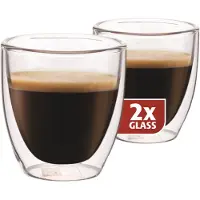Maxxo Doppelwandige Espressogläser, 2er-Set -