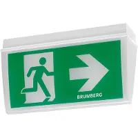 Brumberg Leuchten LED-Rettungszeichenleuchte mit Piktogramm, 3/8h 79030004