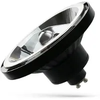 Spectrum LED LED Leuchtmittel Reflektor AR111 Schwarz 12W GU10 1100lm 840 Neutralweiß 4000K Spot 15°