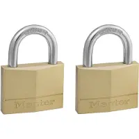 Master Lock 150eurt Messing Vorhängeschloss 50 Mm 2 Einheiten
