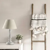 ONLI Tischlampe Raffy , für Wohn- / Esszimmer, Holz, Landhaus / Rustikal, Tischlampe