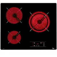 Teka TB6310, Schwarz, Integriert, Glaskeramikkochfeld, Glas, 3 Zone(n), 3 Zone(n)