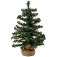Christmas Decoration Tannenbaum künstlich im Jutesack 60cm grün
