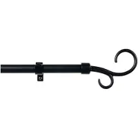 Stor Planet Gardinenstange 110-200 Cm Schwarz Schwarz One Size