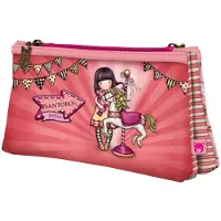 Safta Zweifaches Mehrzweck-Etui Gorjuss Carousel Lachsfarben (21.5 x 11,5 x 5 cm)