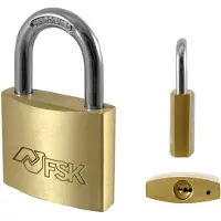 Ferrestock Fskcan160 Vorhängeschloss Aus Messing 60 Mm Golden Golden One Size