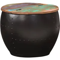 vidaXL Couchtisch 53x43 cm Altholz Massiv