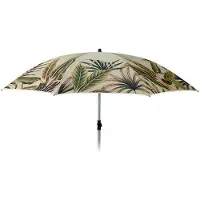 Koopman Robuster Sonnenschirm mit trendigem Blättermuster für Strand/Garten