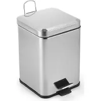 Confortime BE01093272541 Abfalleimer aus Metall mit Pedal, 3 l, Kunststoff, mehr