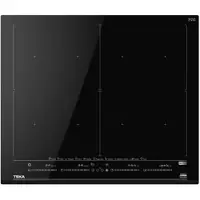 Teka IZF 68780 MST, Schwarz, Integriert, 60 cm, Zonen-Induktionskochfeld, Glas, 4 Zone(n)