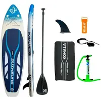 Kohala Inflatable Paddle Surf Board with Accessories Kohala Sunshine White (305 x 81 x 12 cm)