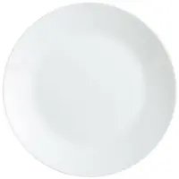 Universal Textiles Arcopal Zelie - 12 flache Teller, Opalglas, extra robust, 25 cm, weiß