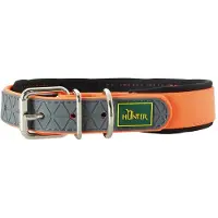 Hunter - Halsband Convenience Comfort - Hundehalsband Gr 45 x 2 cm - für Halsumfang 32–40 cm orange